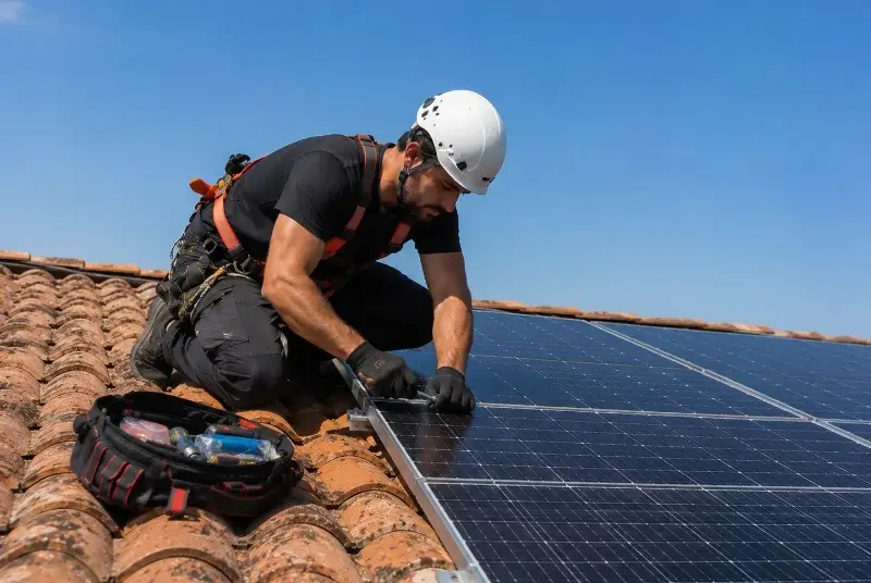 Maintenance et monitoring de panneaux solaires à Erbrée