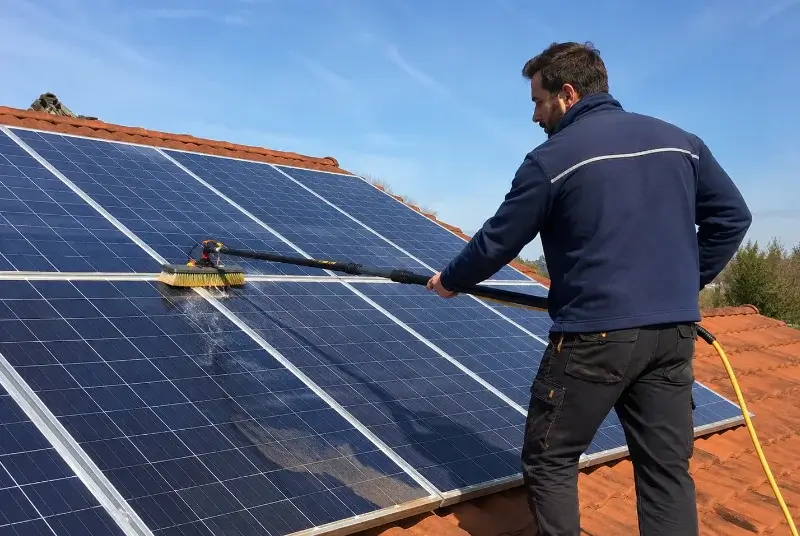 Nettoyage et entretien de panneaux solaires à Erbrée