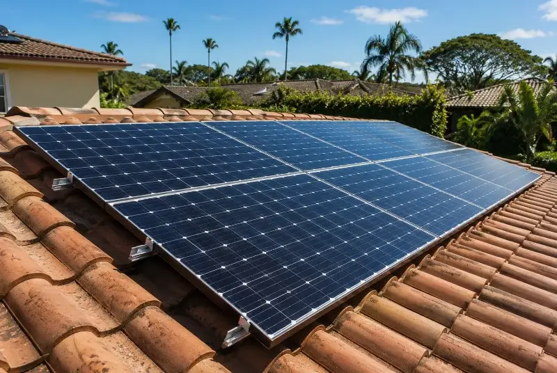 Installation de panneaux solaires à Erbrée